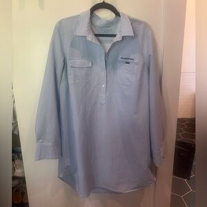 Vineyard Vines Blue and White Striped Performance Dress